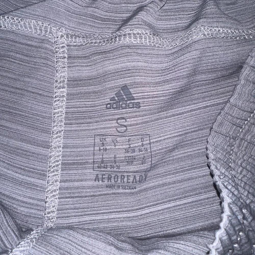 Adidas Aeroready Lot of 2 Athletic Pull On Shorts Purple Gray Womens Small - Picture 9 of 13
